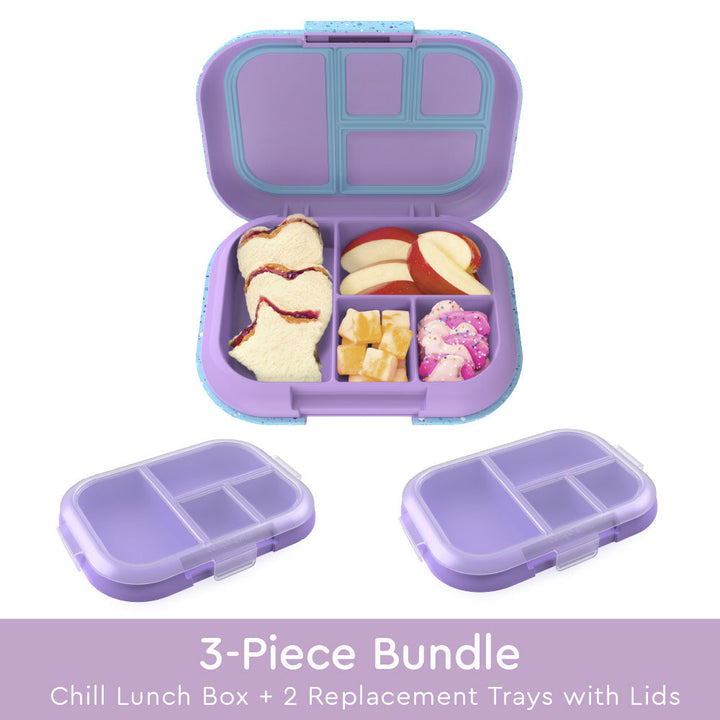 Bentgo Chill Kids Lunch Box & 2 Extra Trays with Lids S5