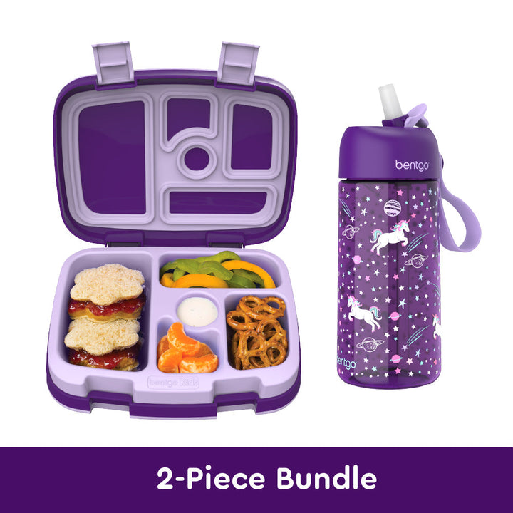 Bentgo Kids Prints Lunch Box & Water Bottle V2