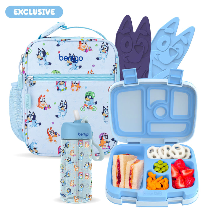 Bentgo + Bluey Kids Prints 5-Piece Lunch Box Set A7