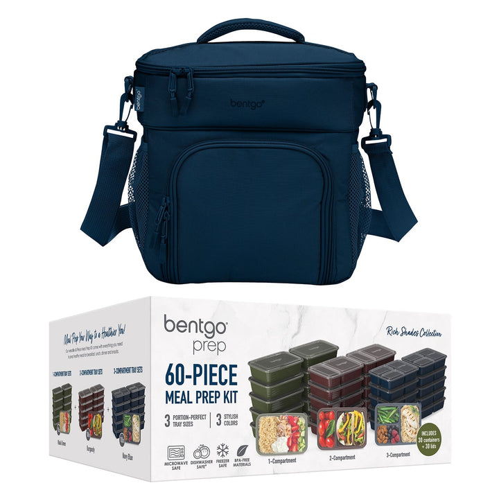 Bentgo Prep Deluxe Bag & 60-Piece Meal Prep Container Set N9